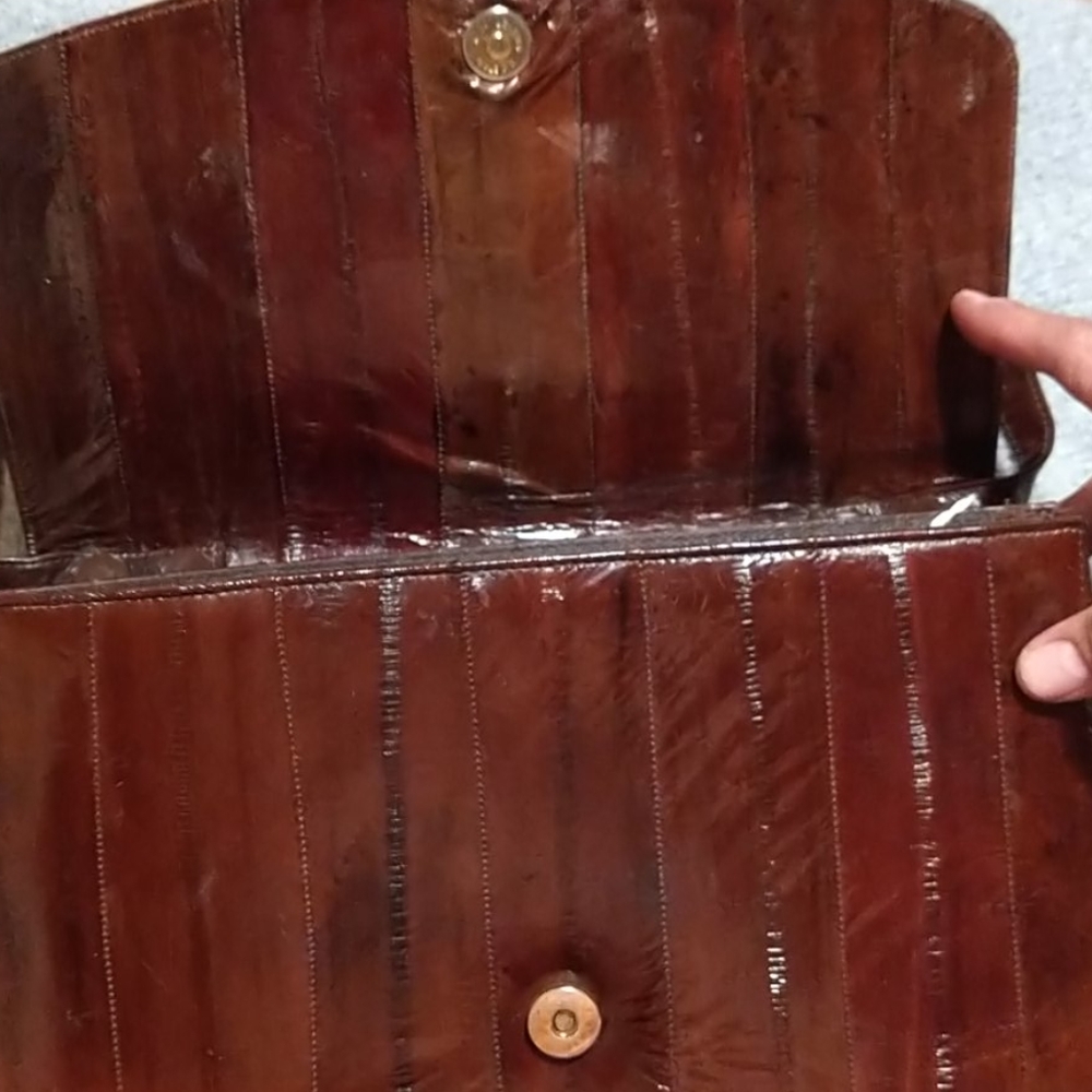 Eel skin Purse 80s - Picture 4 of 7